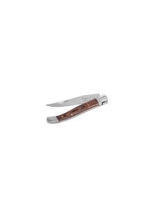 Luxury - vreckový nôž s puzdrom a brúskom - rukoväť palisander